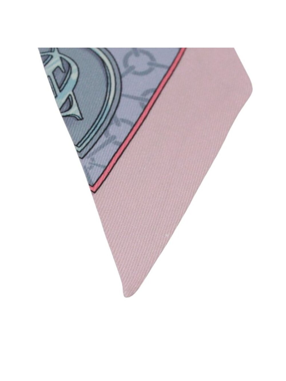 Hermes Twilly la Promenade du Matin Morning Walk Silk Purple Pink Blue Scarf - Picture 5 of 8